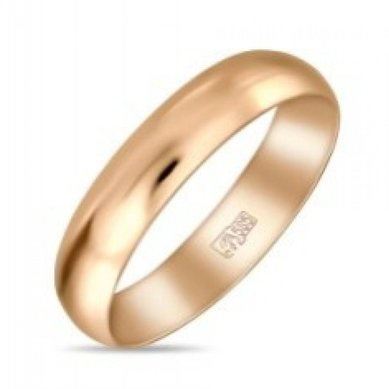 Обручальное кольцо R01-R-040-185-М12538 - Ювелирный бренд Московский ювелирный завод