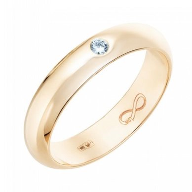 Обручальное кольцо R01-WED-00015-М12541 - Ювелирный бренд Московский ювелирный завод